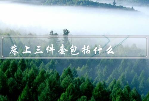 床上三件套包括什么
