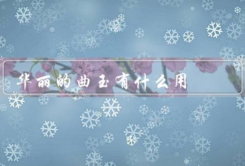 华丽的曲玉有什么用