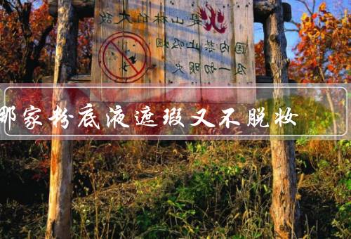 哪家粉底液遮瑕又不脱妆