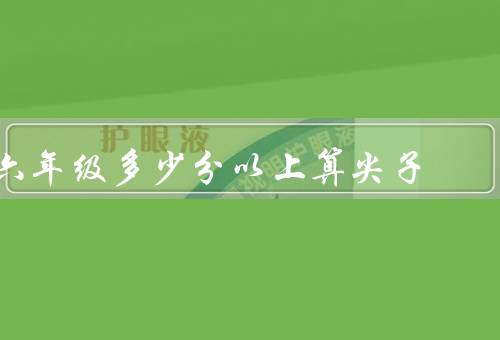 六年级多少分以上算尖子