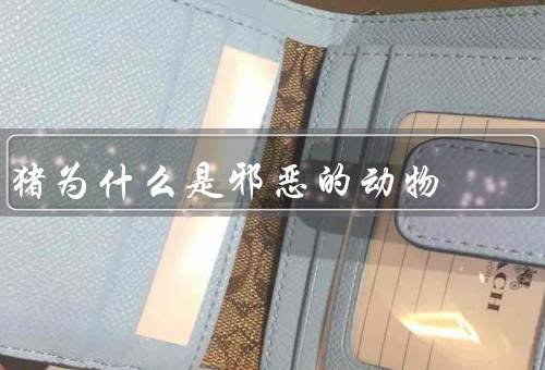 猪为什么是邪恶的动物