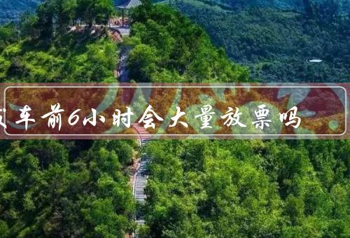 发车前6小时会大量放票吗，不会（根据实际情况来决定）